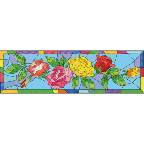 DIAMOND DOTZ® Rose Window Special Edition Diamond Painting Kit