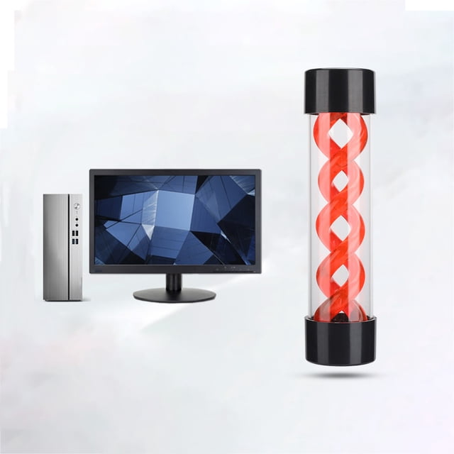 PC Water Tank 45mm Diameter G1/4 Thread, High Temperature Resistant Acrylic Transparent, Practical for PC Desktop Cooler Accessory