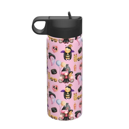 

Matuu 2336109497 for 18oz Durable Thermal Cups Keep Drinks Cold & Hot Insulated Coffee Mug with Lid (With Straw)