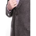 thumbnail image 2 of Napoli Slim Fit Purple Textured Two Button Half Canvassed Wool Blazer Sportcoat, 2 of 4
