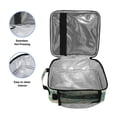 thumbnail image 3 of Square Lunch Bag 10.5*3.5*9.5 Inches Cooler Bag Lunch Bag Insulation Portable Durable Fashion Cute Green Cartoon Hill, 3 of 6
