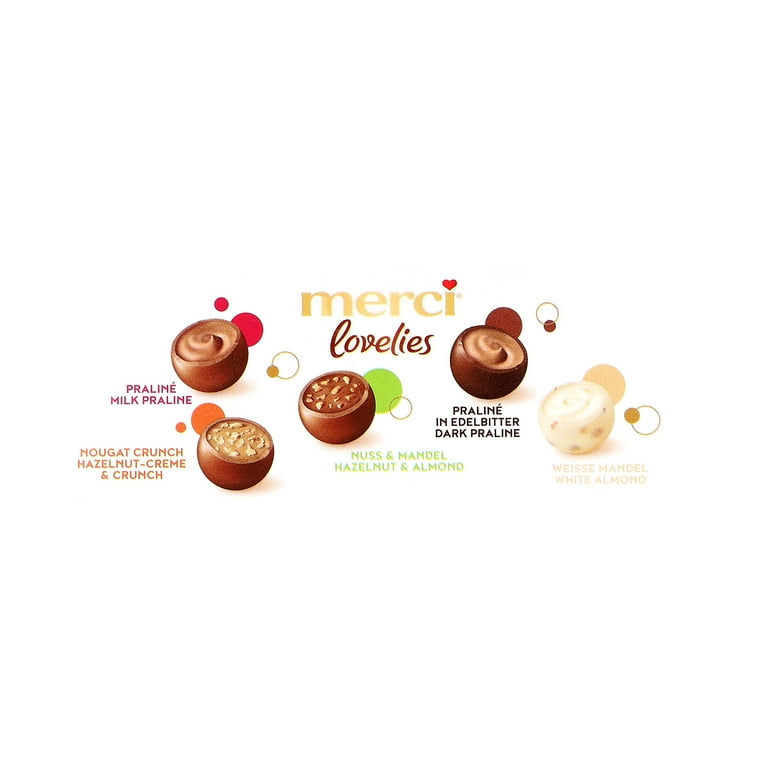 Merci LOVELIES Classic chocolate variety in a GIFT BOX 185g/ 1 box