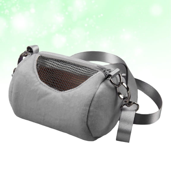 LOLIPPYY Small Hamster Travel Carrier Grey Plastic for Pet Storage 1Pack