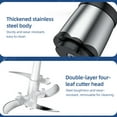 thumbnail image 2 of 2-Liter Heavy-Duty Glass Electric Meat Grinder with 2-Speed Settings, 300W High Power for Home Kitchen Use, Multi-Functional Food Processor and Blender, ABS & Stainless Steel Construction, Silver, 2 of 7
