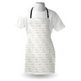 thumbnail image 3 of Bicycle Apron Classic Design Bicycle Drawings of Pastel Colors Retro Style White Background, Unisex Kitchen Bib Apron with Adjustable Neck for Cooking Baking Gardening, Cadet Blue Camel, by Ambesonne, 3 of 3
