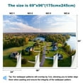 thumbnail image 3 of Peel and Stick Wallpaper Waterproof Rural neighborhood fall Wall Mural Decor Self Adhesive and Removable 69in x 98in, 3 of 8