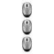 thumbnail image 4 of Ratón inalámbrico Matsuzay para ordenador receptor USB 1600DPI 4 teclas óptico ergonómico Negro gris, 4 of 6