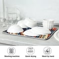 thumbnail image 7 of Yayeee Dish Drying Mat for Kitchen Counter 18"x24" Microfiber Absorbent Pad, Blue Geometric Eagle, 7 of 7