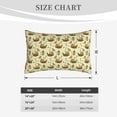 thumbnail image 4 of Gukieu Snail With Mushrooms Print Plush Pillow Cover, Hidden Zipper Pillow Protector without Pillow Core, Suitable for Bedroom, Office, Car Decoration-16"x24", 4 of 6