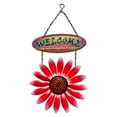 thumbnail image 2 of Cartel De Bienvenida De Flor Colgante Para Placa De Porche De Puerta Delantera Roja Decorativa Sunnimix Cartel de bienvenida, 2 of 8