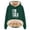 Green, variant on Letter Print Hoodie Yes I am Cold I'm Always Cold 24/7 Letter Print Swearshirt Long Sleeve Hooded Pullover Top Fleece Shirt