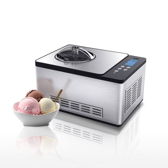 Whynter 2.1 Qt Automatic Compressor Ice Cream Maker, LCD Digital Display & Timer, No Pre-Freezing