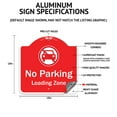 thumbnail image 2 of SignMission Designer Series Sign - No Parking Tow Away Zone | Red & White 18" X 18" Heavy-Gauge Aluminum Architectural Sign | Protect Your Business & Municipality | Made in the USA, 2 of 4