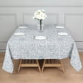 thumbnail image 3 of Pioneer Flower Floral Print Pattern Square Tablecloth, Waterproof Wipeable Spillproof Washable Table Cover for Home Kitchen Party Decor, 42"x42", 3 of 6