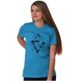 thumbnail image 4 of Triangle Dolphin Symbol Spirit Animal Men's Graphic T Shirt Tees Brisco Brands 4X, 4 of 6