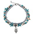 thumbnail image 3 of Summer Fashion Star Shell Pearl Shell Pearl Anklet Handmade Multilayer Anklet Bracelet Beach Foot Jewelry For Women And Girls, 3 of 9