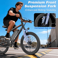 thumbnail image 3 of Electric Bike for Adults, 20" E Bike with 3-Speed, 750W Peak Adult Electric Bicycles for Womens & Man Commute, up 30 Miles Removable Battery Ebike, Max 19MPH, 3 of 10