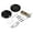 Black, variant on Round Recessed Door Lock 304 Stainless Steel Hidden Recessed Cup Door Handle Keyless Recessed Door Pull Latch Knob Round Embedded Concealed Door Pull for Bathroom Bedroom