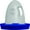Unheated/Blue, variant on K&H Pet Products Poultry Waterer Heated Chicken Waterer Gray 2.5 Gallons