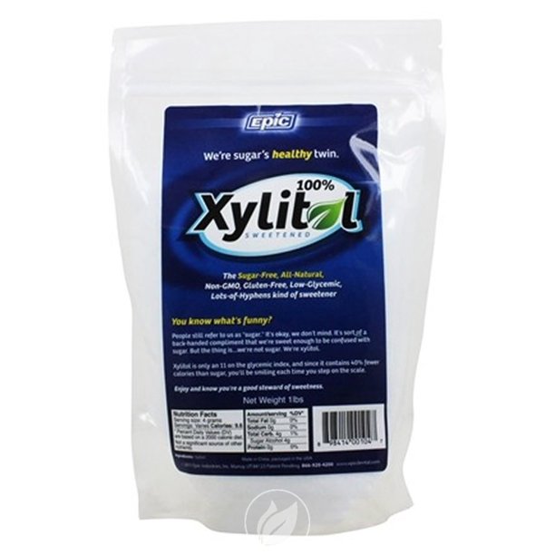 Xylitol Sweetener 1 lb by Epic Dental, Pack of 2