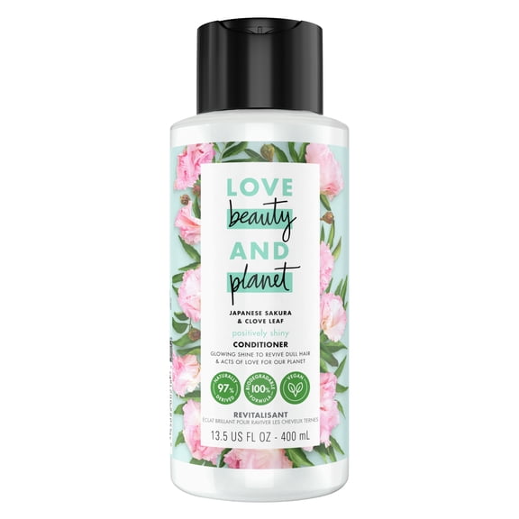 Love Beauty And Planet Daily Conditioner Japanese Sakura, Clove Leaf All Hair Types, 13.5 fl oz