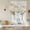 Champagne Gold, Sandy Beige, variant on White Peonies Balloon Curtains for Windows, Bedroom Curtains 54 Inch Length, Rustic Floral Modern Sculpture Petal Tie Up Curtains Panels Thermal Insulated Bathroom Curtains Window 42"x54"