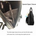 thumbnail image 5 of Mochila de cuero para niñas, minibolso de hombro acolchado de moda para adolescentes, tamaño pequeño, 5 of 5