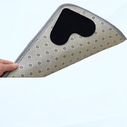 DERONA Rug Gripper 12 Pack,Double Sided Non-Slip Rug Pads,Carpet Corner Grips,Washable Rug Stops Carpet Sticker Rug Tape for Hardwood and Tile Floors