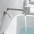 thumbnail image 5 of sumerain Bathtub Faucet Brushed Nickel Wall Mount Tub Faucet Single Left-Handed Handle, 5 of 7