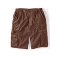 thumbnail image 4 of Boulder Creek By Kingsize Men's Big & Tall  12" Side-Elastic Stacked Cargo Pocket Shorts, 4 of 6