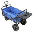 thumbnail image 4 of DUOSONG Folding Wagon Garden Shopping Beach Cart (Blue) Blue Metal Garden & Outdoor Garden Supplies Garden Carts, 4 of 27