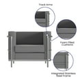 thumbnail image 5 of Flash Furniture Hercules Regal Series Contemporary Gray LeatherSoft Chair with Encasing Frame, 5 of 9