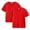 Red, variant on GERsome Boys Shirts 2 Pack Short Sleeve Toddler Girls Tshirts Round Neck T Shirts Cotton Basic Tees Summer Tops Unisex Kids T-Shirt Sizes 2-12 Years