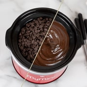 MyMini 20-Oz. Red Chocolate Fondue Dipping Pot and Slow Cooker, 40 Watts, Red