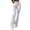Coffee, variant on Women's High Waisted Flared Pants Solid Color PU Leather Trousers Stretchy Elastic Hip Lifting Coated Pants Casual Fashion Bootcut Bottoms, Black S