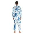 thumbnail image 5 of 1 Piece Adult Onesie Pajamas Cozy & Loose-Fit Sleepsuit Loungewear with Pockets Cute Turtles and Starfish X-Small, 5 of 7
