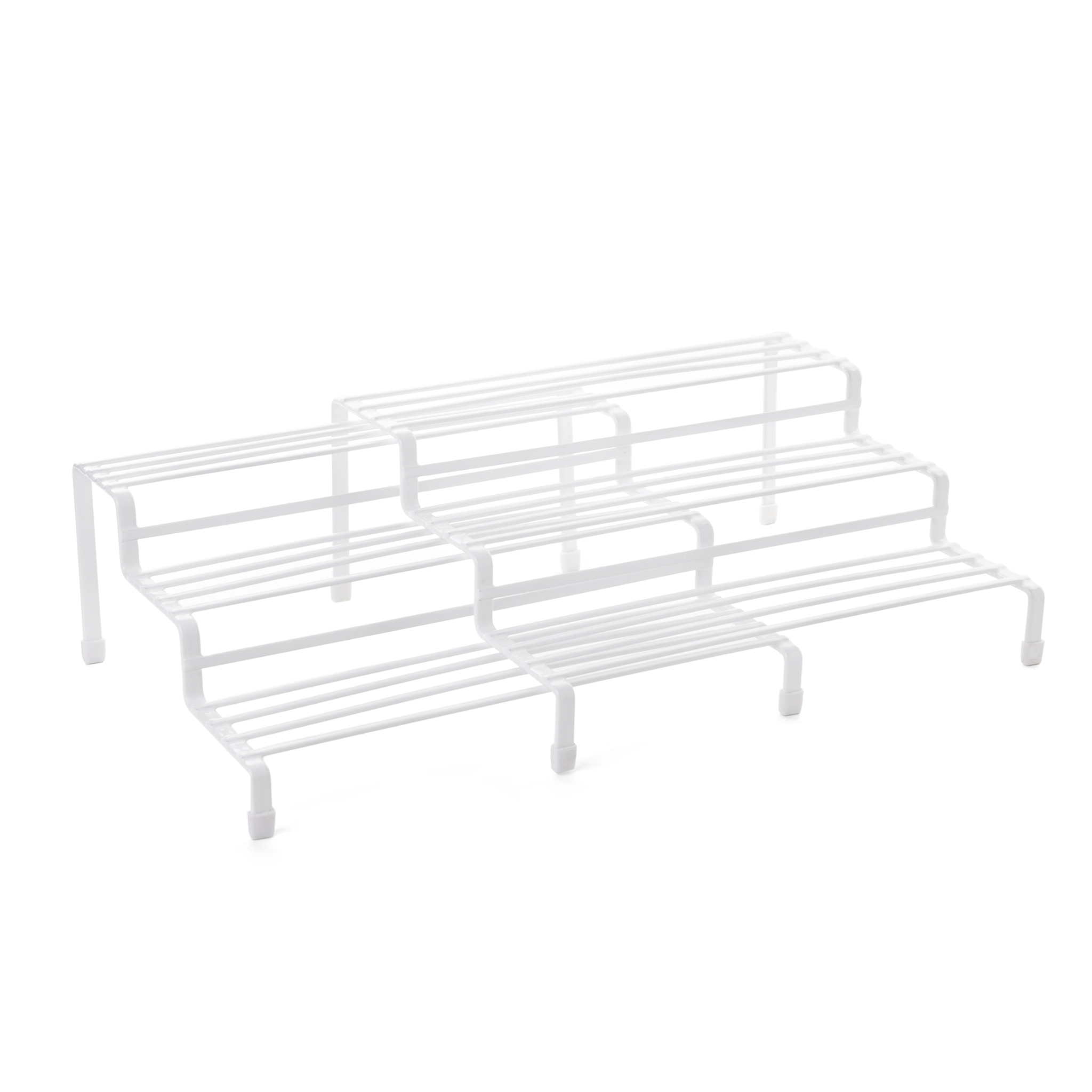 Mainstays Expandable Metal Wire Spice Rack, 3-Tier, White photo 1