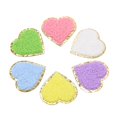 thumbnail image 2 of Parche Bordado Trazo Dorado En Forma De Corazón Estilo Lindo Parches Para Planchar Algodón Para Chaquetas Sombreros Para Camisa Mochila Billetera ANGGREK Arte y Manualidades, 2 of 8