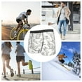 thumbnail image 4 of Sikiie Hand Drawn Rabbit Print Men's Boxer Briefs, Elastic Waistband Boxer Briefs Leggings-XX-Large, 4 of 5