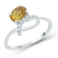 thumbnail image 2 of Sterling Silver 1.21ct. Citrine and White Zircon Ring, 2 of 3