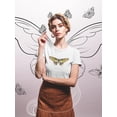 thumbnail image 2 of Cool Realistic Spring Buttefly T-Shirt Women -Image by Shutterstock, Female XX-Large, 2 of 4