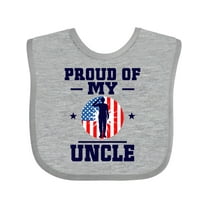Inktastic Military Uncle Proud Nephew Boys or Girls Baby Bib