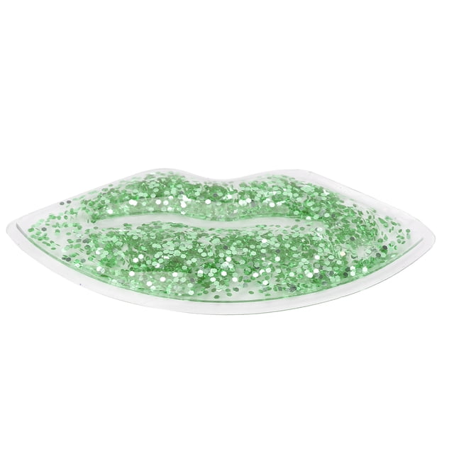 Compresse de Glace en Gel, Compresse de Glace Réutilisable Confortable Petite pour Protéger les Lèvres pour Réduire l'Enflure Or, Violet, Vert, Bleu