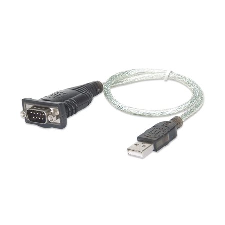 UPC: 0766623205146 | Manhattan USB to Serial Converter  USB-A Male to DB9 Female  Prolific PL-2303RA Chip  18 in. cable