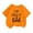 Orange, variant on Curuila Kid Girls Tops Letter Print Crew Neck Short Sleeve Tee Summer Casual Loose T Shirt Orange Size 4-6 Years