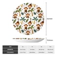 thumbnail image 2 of Daiia Monkeys Swinging from Palms Printed Pattern Ceramic Plate Dinner Plates Bone China Decorative Plates with Display Stand Art Ceramic Ornaments for Wall Hanging Decoration-10in, 2 of 6
