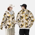 thumbnail image 4 of Xecao Yellow Flowers Hummingbird for Sun Shirt-A lightweight, Hoodie-Style Long-Sleeve UV Protection Garment Designed for Other Outdoor Activities. -Small, 4 of 7