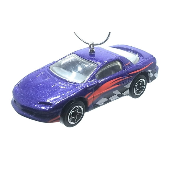 Christmas Ornament for Chevy Camaro Z-28 Purple Checkered