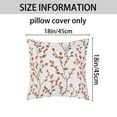 thumbnail image 5 of Unique Bargains 4 Pcs Floral Embroidered Throw Pillow Cases Orange Flower/Flower-7, 5 of 6