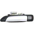 thumbnail image 2 of Front and Rear Driver Side Exterior Door Handles Chrome Lever with Smooth Black Bezel Front Driver Side - With Key Hole Rear Driver Side - w/o Key Hole for 2001-2004 Honda Civic DX 4 Cyl 1.7L, 2 of 4